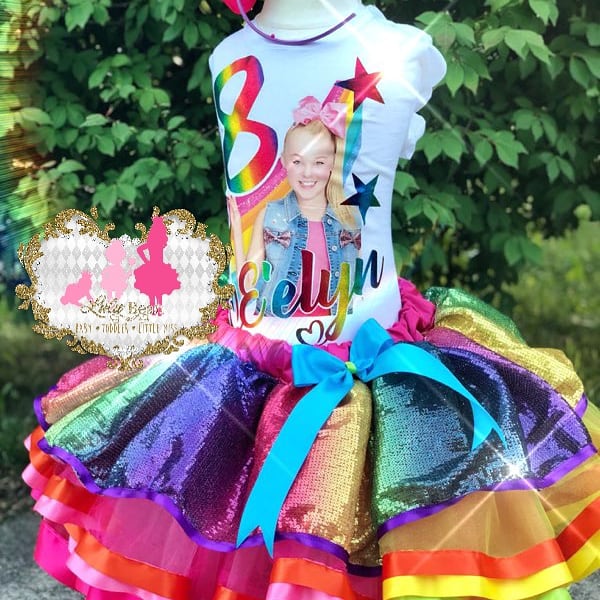 jojo's closet tutu rainbow skater dress