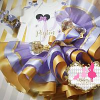 Lavender Minnie Inspired Initial Tutu Set