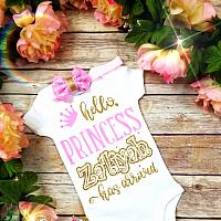 Newborn "Hello Princess" Baby Pink Coming Home Signature Tutu Set